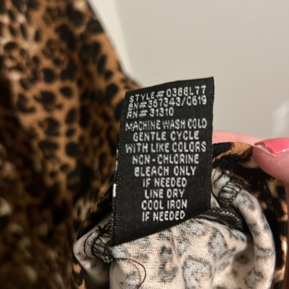 AGB Leopard Print Dress - Brown and Black - Picture 9 of 11